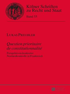 cover image of «Question prioritaire de constitutionnalité»